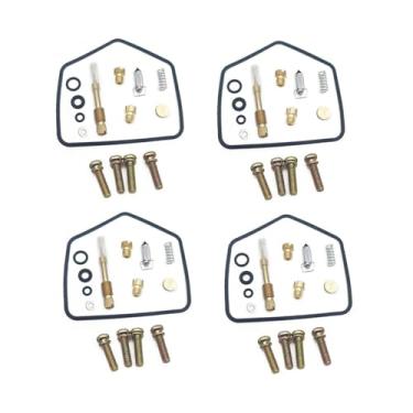 Imagem de Kit de reparo de carburador Parafuso de ar de junta de válvula de agulha compatível com correia KZ440 A LTD KZ250A KZ250 Z250 A J Z KZ 440 250 250A (verde)