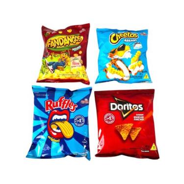 Imagem de 300un Salgadinho Mini Doritos Chettos Ruflles Fandangos - ELma Chips