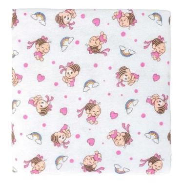 Imagem de Pacote cueiro flanelado turma da mônica baby 3 unidades 80 cm x 1,00 m