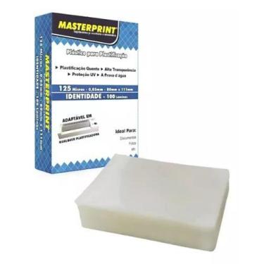 Imagem de 100 Plástico Plastificação Rg 80x11 125 Lâminas Micras 0,05 - MasterPr