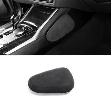 Imagem de BETTERHUMZ Almofada de perna de carro para Alcantara compatível com BMW 1 2 3 4 5 6 7 Series X1 X2 X3 X4 X5 X6 X7 Center Console Acessórios de almofada (lado do passageiro)