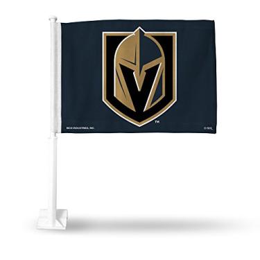 Imagem de Bandeira de carro NHL Vegas Golden Knights com mastro incluído