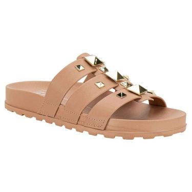 Imagem de Tamanco Moleca Papete Tiras Largas Feminino Nude