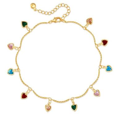 Imagem de Yumikoo Tornozeleira feminina banhada a ouro 18 k, middle, Ouro amarelo, Sem Pedra Preciosa