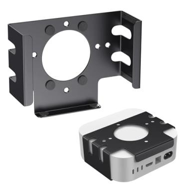 Imagem de YEAOI Suporte de metal para Mac mini M4 2024, embaixo da mesa ou monitor traseiro