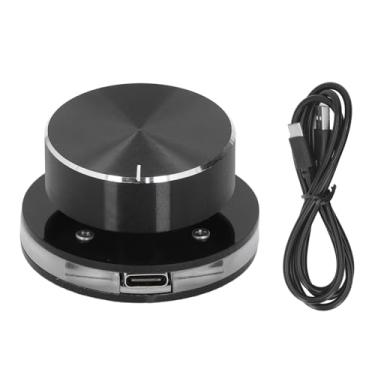 Imagem de Botão de Controle de Volume USB, Plugue e Reproduzir Controlador de Ajuste de Mídia Externa Tipo C Tipo C Com Luz RGB para Android System PC