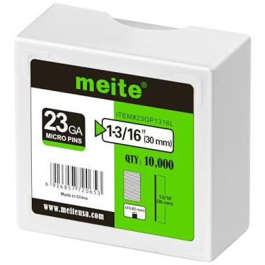 Imagem de meite Pregos De Pino Calibre 23, Pinos Micro Sem Cabeça De 1-3/16 Pol. Para Pregador De Pinos - Pregos De Pinos Banhados A Cobre Para Pistola De Pregos, Ideais Para Trabalhos Finos Em Madeira E Acab