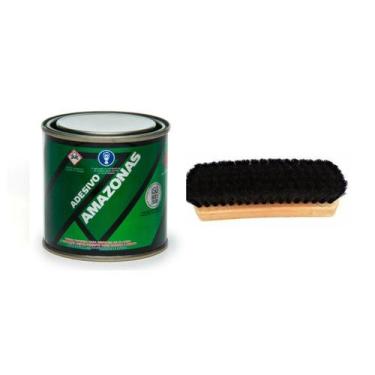 Imagem de Cola Contato De Sapateiro 200g + Escova Cerdas Macias - Kit Condor e A