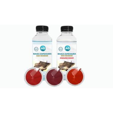 Imagem de Resina Baixa Espessura 1KG + 3 Cores Sólidas - Resinas ag