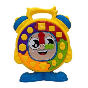 Imagem de Brinquedo Relógio Didatico Colorido com Peças de Encaixar - Sortidos