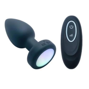 Imagem de Plug Anal Em Silicone Com Led 10 Modos De Vibração Conforto Sem Dor, Para Prazer Intenso