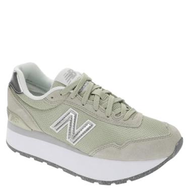 Imagem de New Balance Tênis feminino 515h V1, Olivina/prata metálica, 41