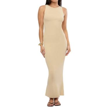 Imagem de WEWOREWHAT Regata feminina flutter muscle maxi, Cinza de madeira, PP