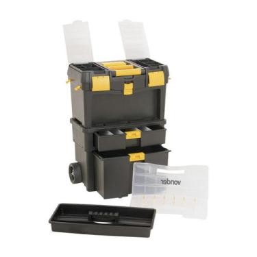 Imagem de Caixa plástica para ferramentas c/ rodas crv 0100 vonder