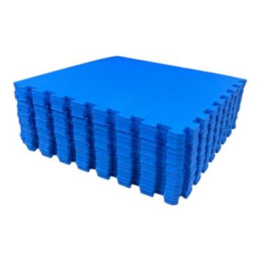 Imagem de Kit 12 Tapete Tatame EVA Azul Royal 50x50x1cm 10mm