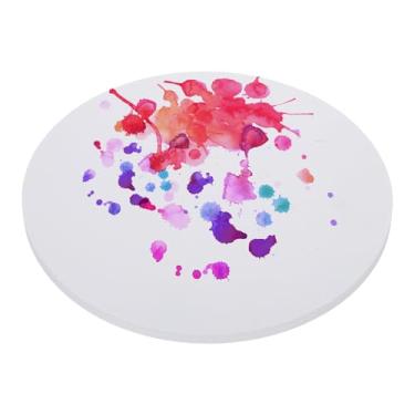 Imagem de PATIKIL Papel aquarela de 25,4 cm a granel, 20 folhas de papel de tinta de algodão aquarela prensa a frio 41,7 kg/250 g/m2 redondo para pintura artística artistas materiais de desenho