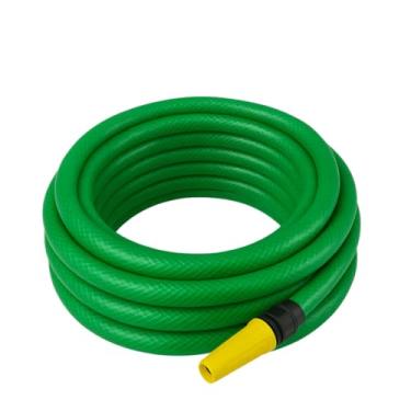 Imagem de Mangueira 1/2x2mm Trançada 30 Metros Verde com escguicho e especial que não dobra e não da nó, ideal para maquina lavadoura estilo wapp Manqueira de agua