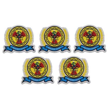 Imagem de Kit 5 Patch Bordado Radiologia Termocolante Aplique 9x8cm - Sete Sete 