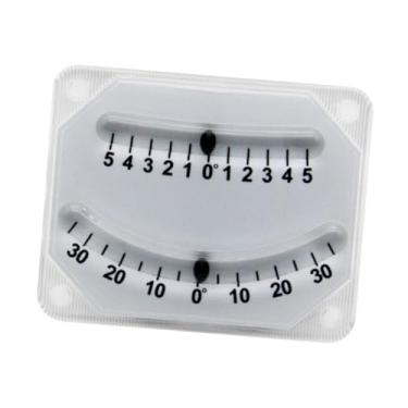 Imagem de YsXoWiui Clinômetro de barco com escala de ajuste fino ± 5 e escala ± 30 ° RV Trailer Medidor de inclinação automotivo Inclinômetro Medidor de nível de