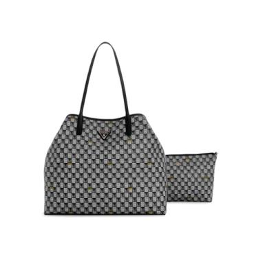 Imagem de GUESS Bolsa G Wave grande 2 em 1, Logotipo preto, One Size