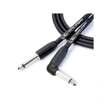 Imagem de Cabo De Microfone Ninja L Cable 0,20 Mm Conector P10-p10 90° 30ft 9,15 Metros Preto