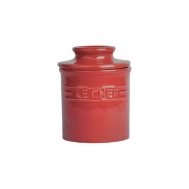 Imagem de Manteigueira Francesa Em Cerâmica Le Chef 95g Haüskraft Vermelho