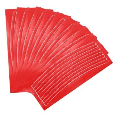 Imagem de HARFINGTON 80 peças de tiras refletivas para rodas 1 x 21 cm, adesivos refletores noturnos refletores de segurança refletores adesivos para bicicleta ao ar livre para veículos, trailers, caminhões