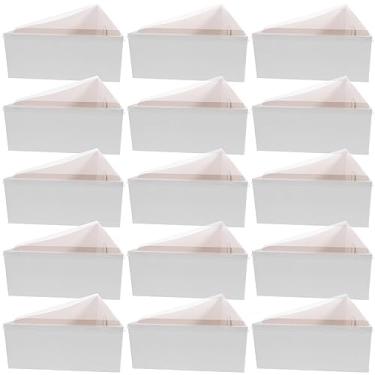 Imagem de Kichvoe 50 Conjuntos De Recipientes Triangulares Para Fatias Bolo Com Tampas, Caixas Descartáveis Individuais Plástico Transparente Dobradiças Cheesecake E Tortas