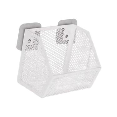 Imagem de IEUDNS Cestas de parede, cestas de armazenamento em grade, de frutas para armazenamento de cebolas montadas na parede para armário, cozinha, banheiro, Branco, 14.8 X 11 X 13.5 Cm