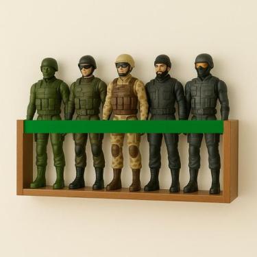 Imagem de Prateleira de Parede para Coleção de Bonecos  Marvel, Barbie, SuperHer