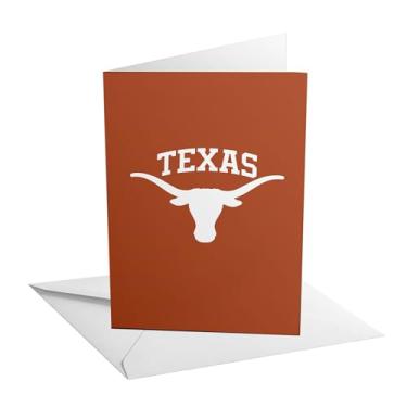 Imagem de Desert Cactus Cartão de felicitações da Universidade do Texas 12 x 18 cm Longhorns UT Austin cartão dobrado único com envelope festa celebração (C - aniversário)