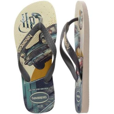 Imagem de Havaiana harry potter fc 2025 - Havaianas, Bege palha, Cinza, 41/42