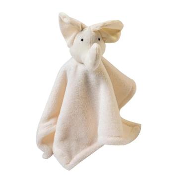 Imagem de Naninha De Bebê Bordados Papi Mami Elefante Creme