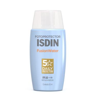 Imagem de Protetor Solar Facial Isdin Fusion Water 5 Stars Oil Control Fps60 Sem Cor 50ml