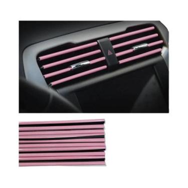 Imagem de Tiras Coloridas De Decoração Para Grade De Ventilação De Carro, 10 Peç