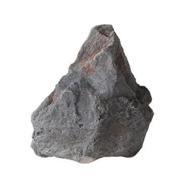 Imagem de IEUDNS Ornamento de textura de paisagem de arenito de artificial PU pedra falsa realista para parques internos supermercados praças, Cinza 27cmx18cm