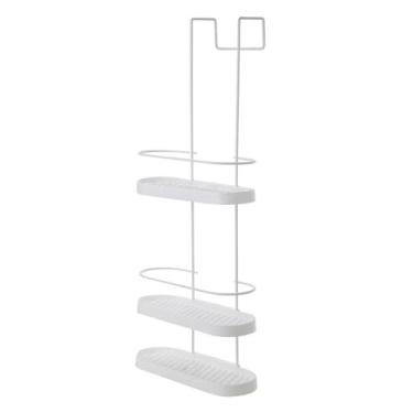 Imagem de Suporte de Banheiro Shampoo Para Box 3 Andares Sem Furo e Não Enferruja(Branco)