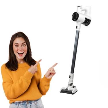 Imagem de Aspirador de Pó Sem Fio Portátil Bivolt Com Escova Motorizada Filtro H