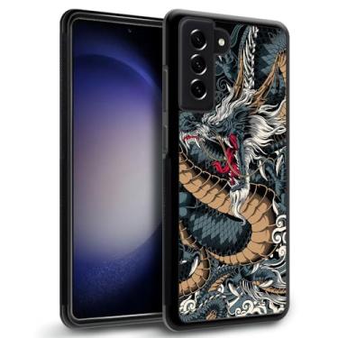 Imagem de YiXinBB Capa compatível com Samsung Galaxy S24, estampa Y Dragon 8, design de luxo, capa rígida de policarbonato à prova de choque e anti-arranhões para Samsung Galaxy S24