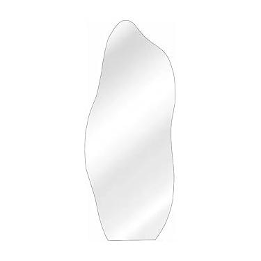 Imagem de Espelho de Corpo Inteiro com LED - Iluminação Profissional para Quarto, Sala ou Salão | Design Orgânico Moderno (1.10x50,LUZ FRIA BATERIA)