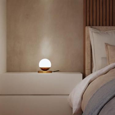 Imagem de Kit 2 Unidades Luminaria De Mesa Abajur Decorativo Sala Quarto Dormitorio Infantil Casal Solteiro Lampada Inclusa (Dourado Globo Fosco)