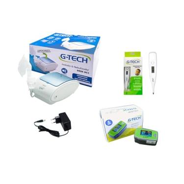 Imagem de Kit Saúde Infantil Inalador + Oximetro E Termometro