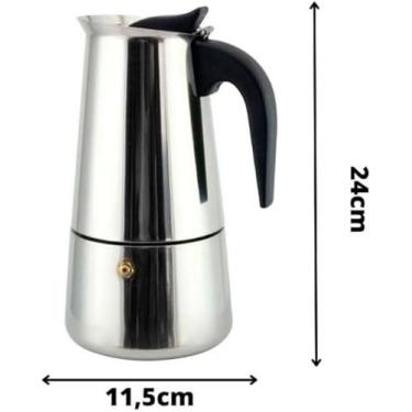 Imagem de Cafeteira Italiana Expresso 450ml em Inox Para 9 Xícaras - Express Mak