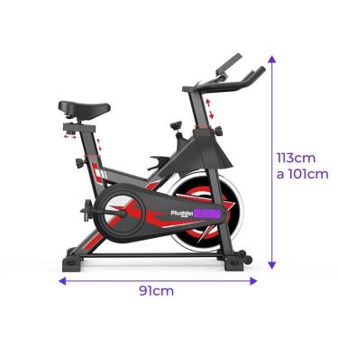 Imagem de Bicicleta Spinning Ergométrica Fitness Academia Até 150Kg