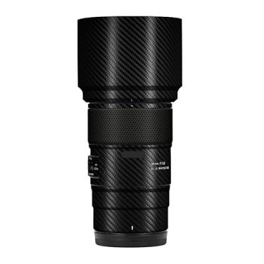 Imagem de Adesivo protetor de câmera de película de vinil para lente para Tamron 90 mm F2.8 adequado para Nikon Z Mount Protector Coat Accessories 90 2.8 (fibra de carbono preto)