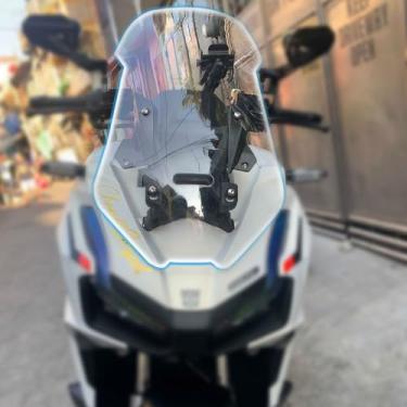 Imagem de Midimttop Motocicleta Flyscreen Para-brisas Para-brisas Defelctor de Vento Viseira de Carenagem Frontal Apto para HO&N&DA ADV 150(2019-2023) ADV 160 (2023-2024) Acessórios de Peças de Proteção contra