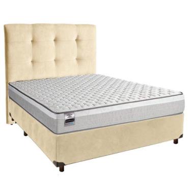 Imagem de Conjunto Cama Box Blindado Casal + Colchão Molas Ensacadas Hanover Ind