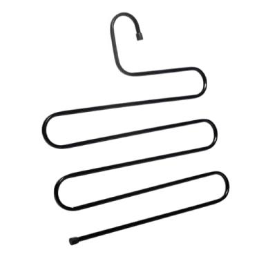 Imagem de Cabide para Calças em Aço Inox 36cm | Organize Sem Amarrotar | Otimização de Espaço | Design Premium Antideslizante