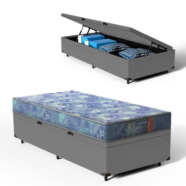 Imagem de Cama Box Baú + Colchão Gazin Espuma D20 Supreme Solteiro 78
