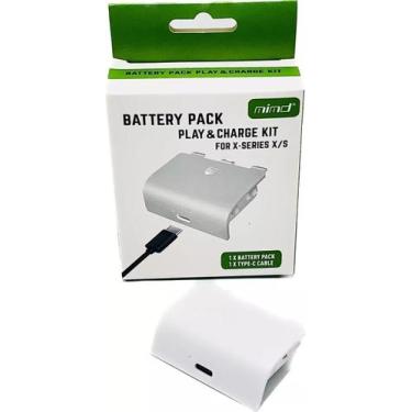 Imagem de Bateria Recarregável Compatível Xbox Series S/x + Cabo Tipo-c Branco -